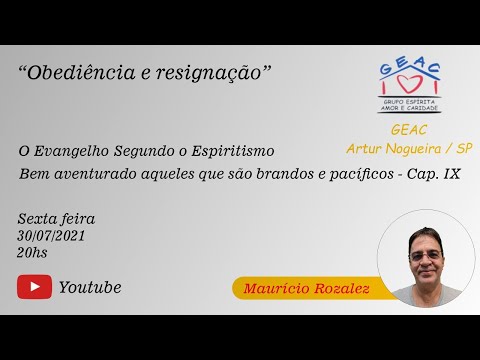 Obediência e resignação - 🙏 30/07/2021 #geacarturnogueira