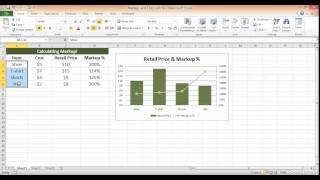 Calculate Markup Percentage in Excel