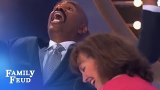 Heaven is right between my... | Family Feud