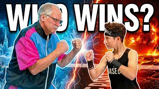 Gianni Molfese vs Grandpa Challenge | Loser Eats the Hottest Hot Wing