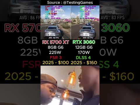 RX 5700 XT vs RTX 3060 GPU ✅ #Gaming #PCGaming #Nvidia #RTX #GPU #budgetgaming #budgetpc #AMD