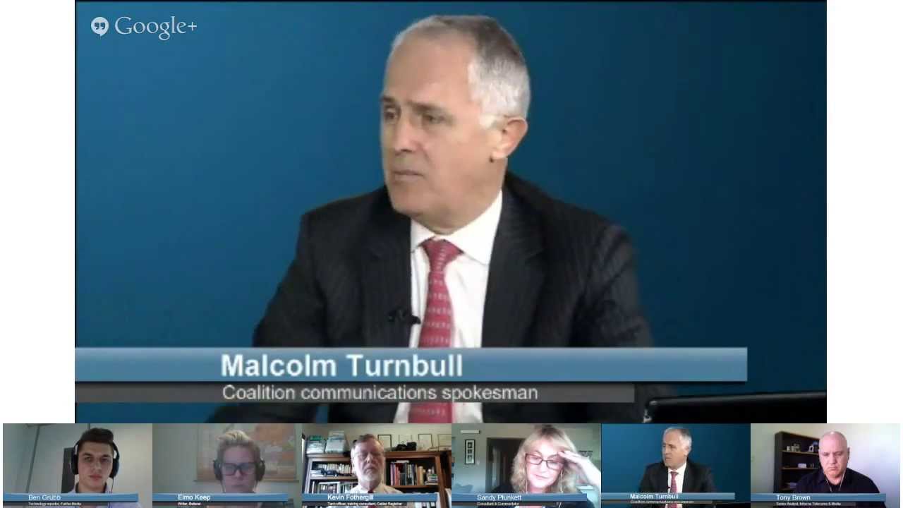 Watch Malcolm Turnbull Do A Google Hangout On Election Issues