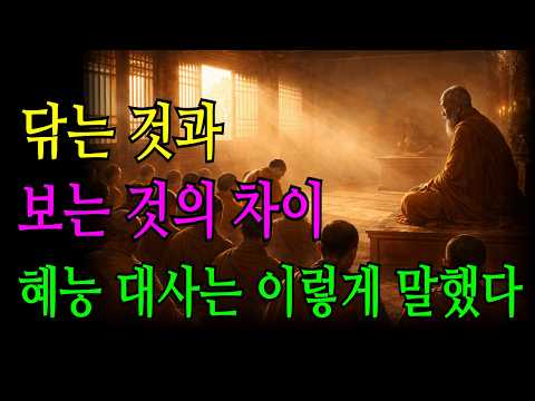 혜능대사의 돈수와 점수/평생 닦아도 깨닫지 못하는 이유/#마음공부 #지혜말씀 #부처님말씀