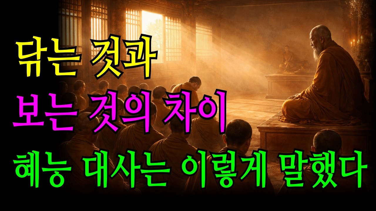 혜능대사의 돈수와 점수/평생 닦아도 깨닫지 못하는 이유/#마음공부 #지혜말씀 #부처님말씀