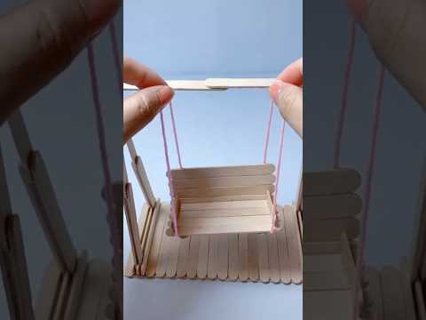 🍦make a swing out of ice cream sticks🎡