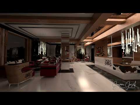 Wnetrze recepcji projekt