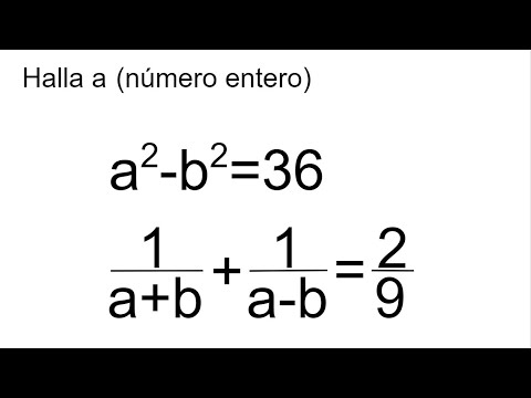 SISTEMA NO LINEAL DE ECUACIONES. HALLA EL VALOR DE «a». Álgebra Básica