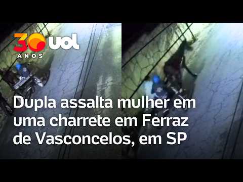 Dupla em charrete rouba mochila e celular de mulher em Ferraz de Vasconcelos, em São Paulo