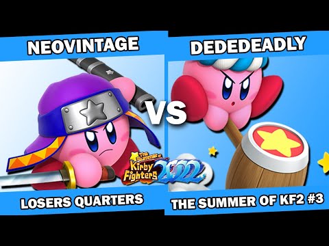 DeDeDeadly (Dedede/Hammer) vs NeoVintage (Ninja) Kirby Fighters 2 Tournament Summer of KF2022 Week 3