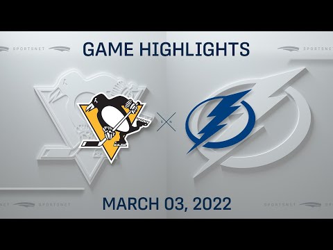 NHL Highlights | Penguins vs. Lightning - Mar. 3, 2022