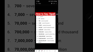 Download lagu How to Say/Spell Large Numbers in English | Learn Number Names from 7 to 700 Billion mp3