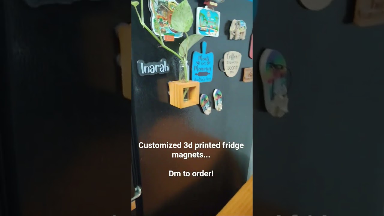 Customised 3d printed Fridge Magnets! #shorts #custom