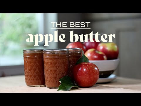 The BEST apple butter recipe for canning! 🍎🍁🍂