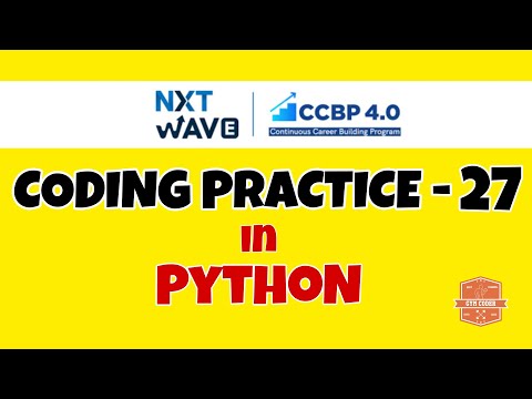 Coding Practice 27 Python Nxtwave Ccbp Code Solutions By Gym Coder Python Cp Series
