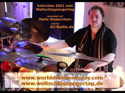 Interview Weltschlagzeugertag 2021 - auf Welle Niederrhein und im 4U-Radio