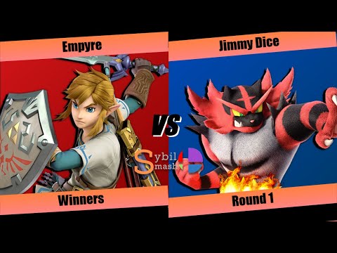 Sybil Smash #2 Winners Round 1 - Empyre (Link) Vs. Jimmy Dice (Incineroar) SSBU Tournament