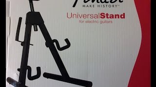 Video thumbnail for Fender Universal A frame guitar stand by John McIver