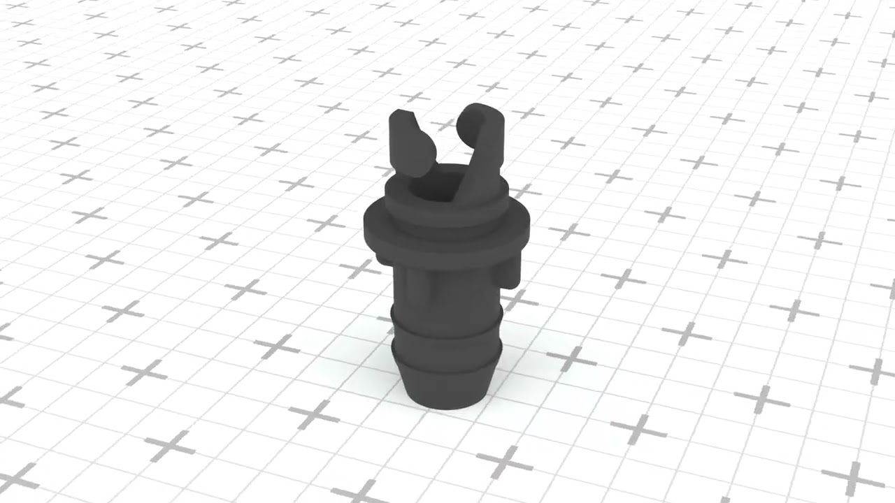 PVC Boat Air Valve FAL Connector 3D Print Model