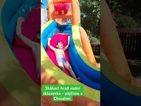 Chrudim půjčovna Bejbiště - hrad VODNÍ SKLUZAVKA max 3 děti současně, rezervace bejbiste@email.cz