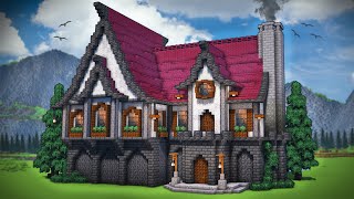 Minecraft: How To Build A Deepslate Mansion | Tutorial
