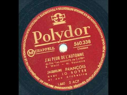 Jacqueline Francois - J´ai peur de L´automne