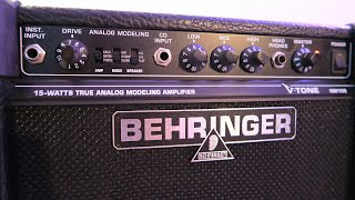 Video thumbnail for Great Practice Amp! - Behringer V-Tone GM108 - Quick Demo by J Batista