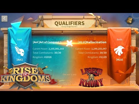 OSIRIS LEAGUEA - ROUND 1 AoC vs HLU - Live - Q/A - Rise of Kingdoms