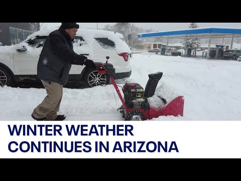 Winter storm still bringing rain to Phoenix area, snow to Flagstaff