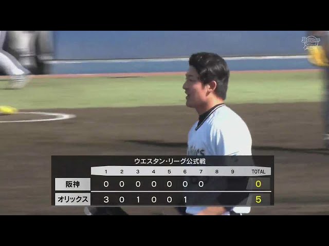 【ファーム】2者連続三振!! バファローズ・山崎颯一郎 1イニングを3者凡退に抑える好投!! 2023年3月28日 オリックス・バファローズ 対 阪神タイガース