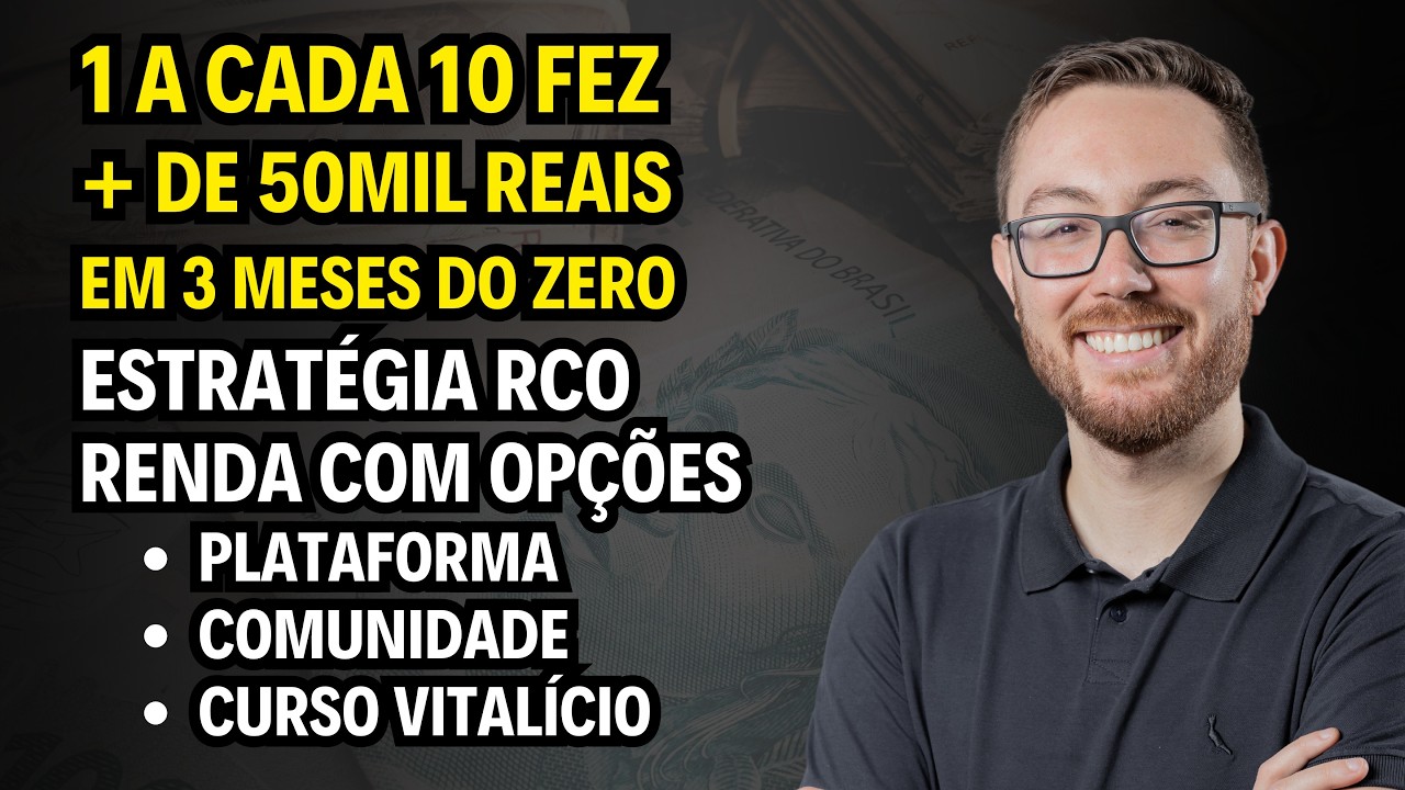 VIVER DE RENDA NA BOLSA COM OPÇÕES: TUDO QUE VOCÊ PRECISA: PLATAFORMA | CURSO VITALÍCIO | COMUNIDADE