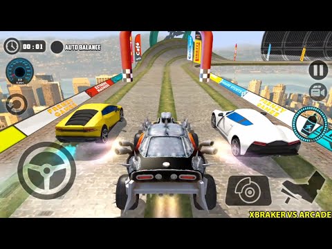 Impossible Car Tracks 3D: Monster Truck Driving Stunts Simulator Multiplayer Mode - Android Gameplay