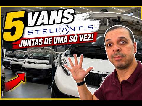 CHEGARAM 5 VANS STELLANTIS DE UMA SÓ VEZ! Scudo, Jumpy e Expert juntas, o que aconteceu?! Bora ver..