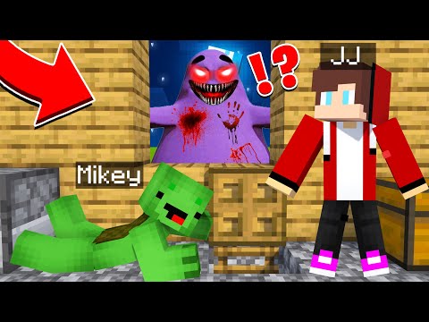 Escape from Grimace Shake Attack in Minecraft