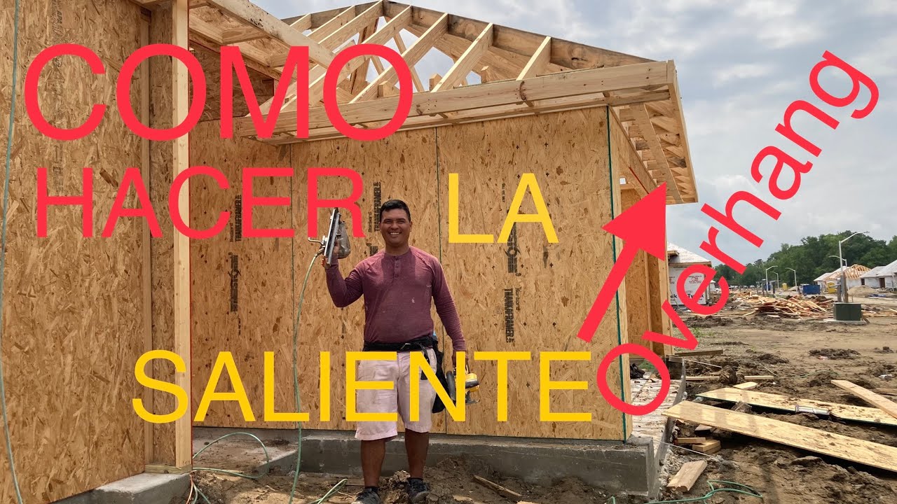 COMO HACER EL OVERHANG/ rafter