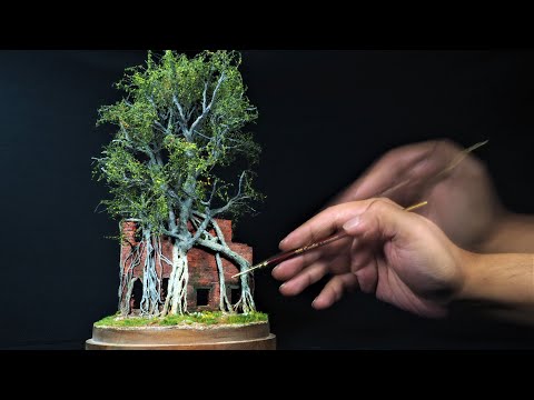 ULTIMATE Model Tree | Wire Tree Tutorial - Realistic Ruin Diorama (Part 2)