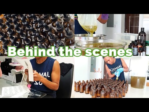 Behind the Scenes of my hair care business| Labelling,...