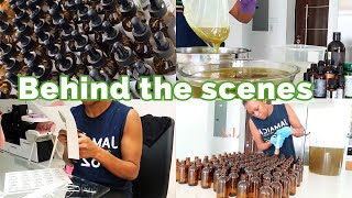 Behind the Scenes of my hair care business| Labelling, mixing, packaging & more