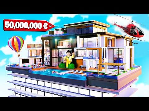 Ma Maison à 50,000,000 € dans Roblox ! (Mega Mansion Tycoon)