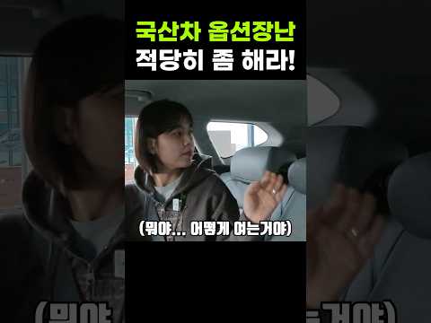 가장 최신 국산차의 옵션 장난질ㅠㅠ