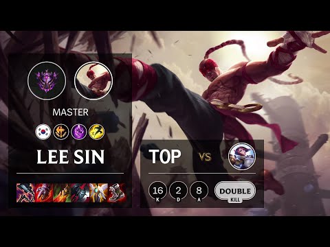 Lee Sin Top vs Fiora - KR Master Patch 11.21