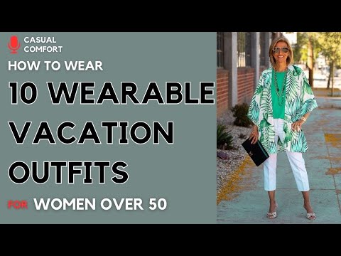 10 Wearable Summer Beach Vacation Outfits for Women Over 50