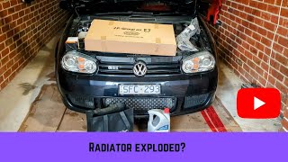 MK4 Golf GTI / Jetta radiator replacement + bottom radiator hose replacement
