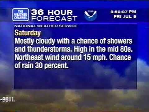 WeatherStar XL from Oklahoma City (July 9, 1999 @ 8:49pm)