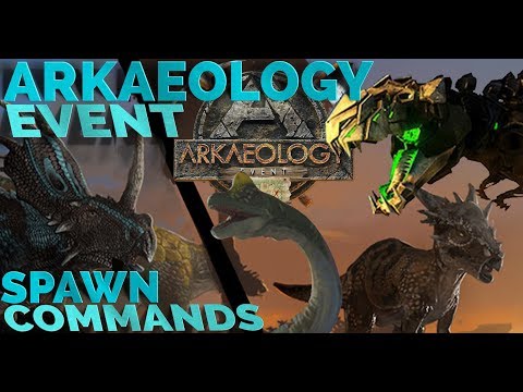 All ARKaeology Event - Spawn commands | TEK REX & 4 NEW SKINS | PC, Xbox, PS4