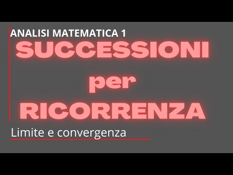 Successioni definite per ricorrenza: ecco come stabilire covergenza e limite