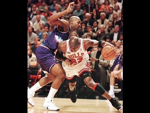 Michael Jordan vs Jazz (1997 NBA Finals Game 6) - 39 Pts, 11 Rebs, 4 Assists!