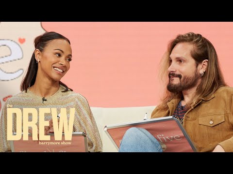 Zoë Saldaña & Husband Marco Perego Reveal "Dramatic" Engagement Story | Drew Barrymore Show
