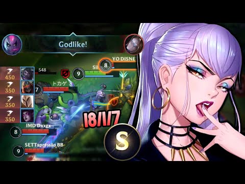 INSANE 1v9 EVELYNN CARRY WITH FEEDER TEAM! 18 KILLS/15 MIN (SMVP) | Evelynn - Wild Rift Rank S4