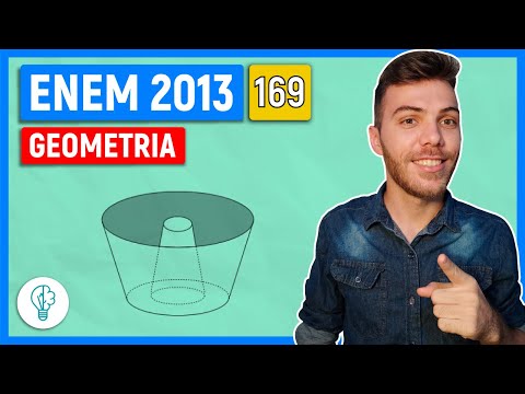 🛑169 Enem 2013 - GEOMETRIA - Uma cozinheira, especialista em fazer bolos, utiliza uma forma no