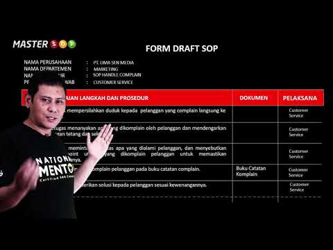7. Preview Cara Menulis Draft SOP Perusahaan